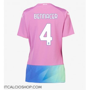 AC Milan Ismael Bennacer #4 Terza Maglia Femmina 2023-24 Manica Corta